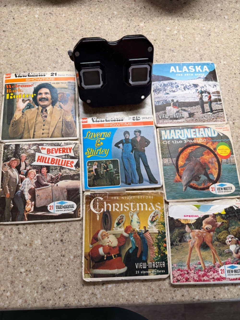 Vintage Sawyer’s View-Master Reel Viewer with 7 Classic Reels